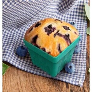 6 tiny Baking Cups Muffin Holders silicone Pots By Fred Friends spring kitchen